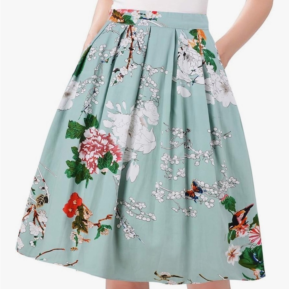 Taydey Floral Print Skirt